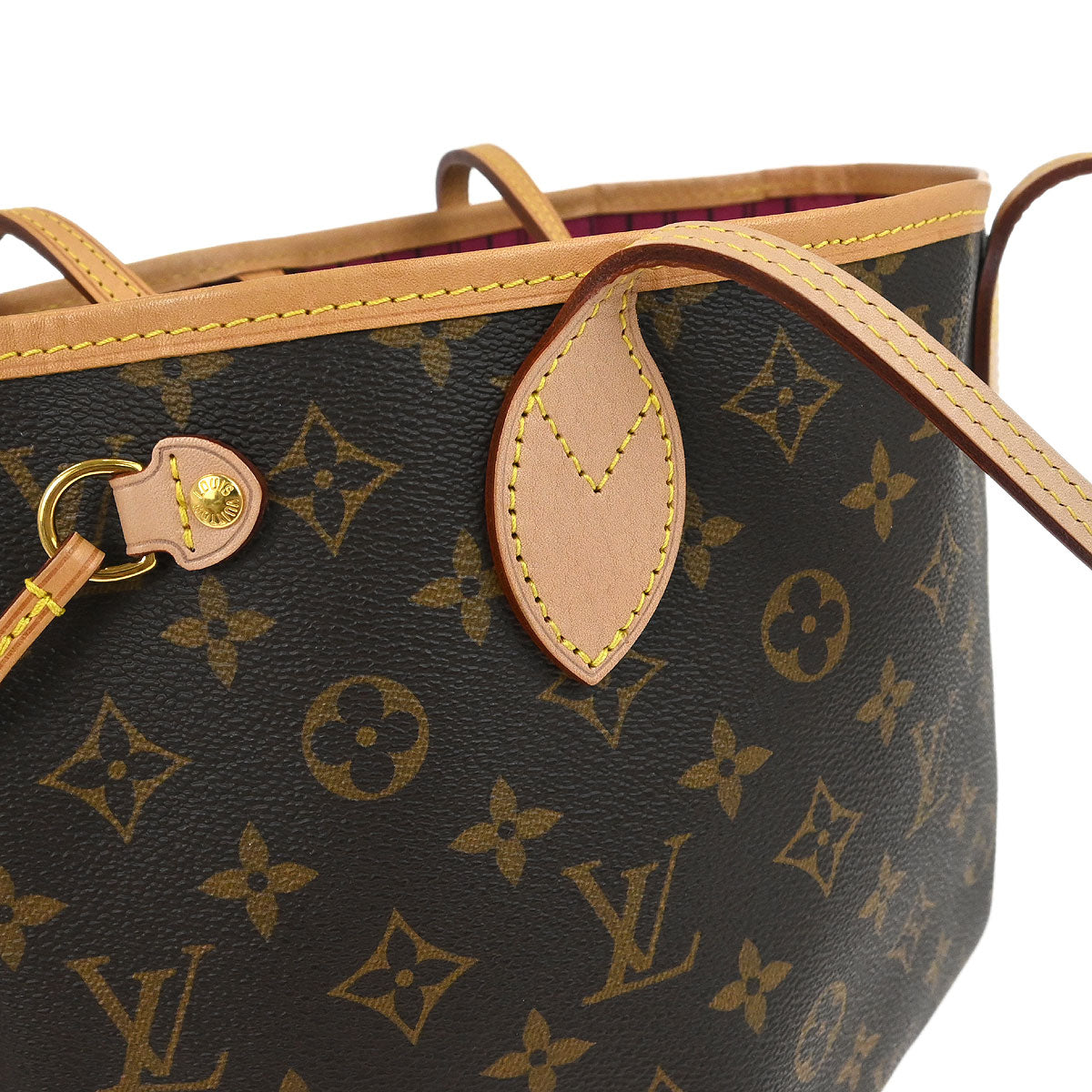 Louis Vuitton Pink Monogram Neverfull NM PM Tote Handbag M41245