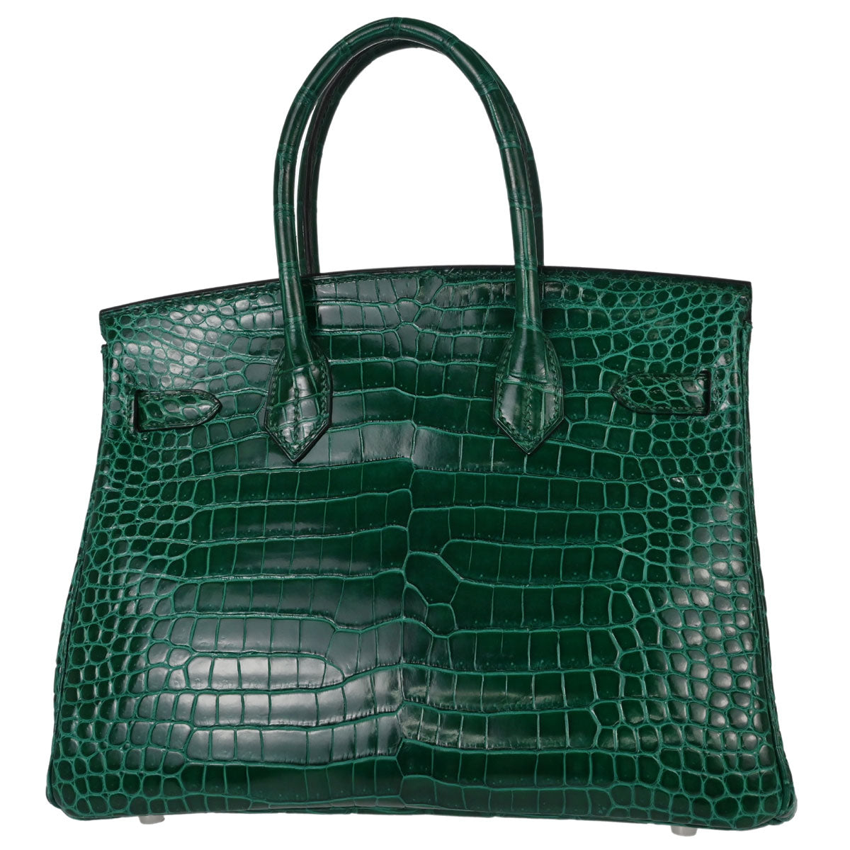 Hermes * Vert Emerald Porosus Birkin 30 Handbag