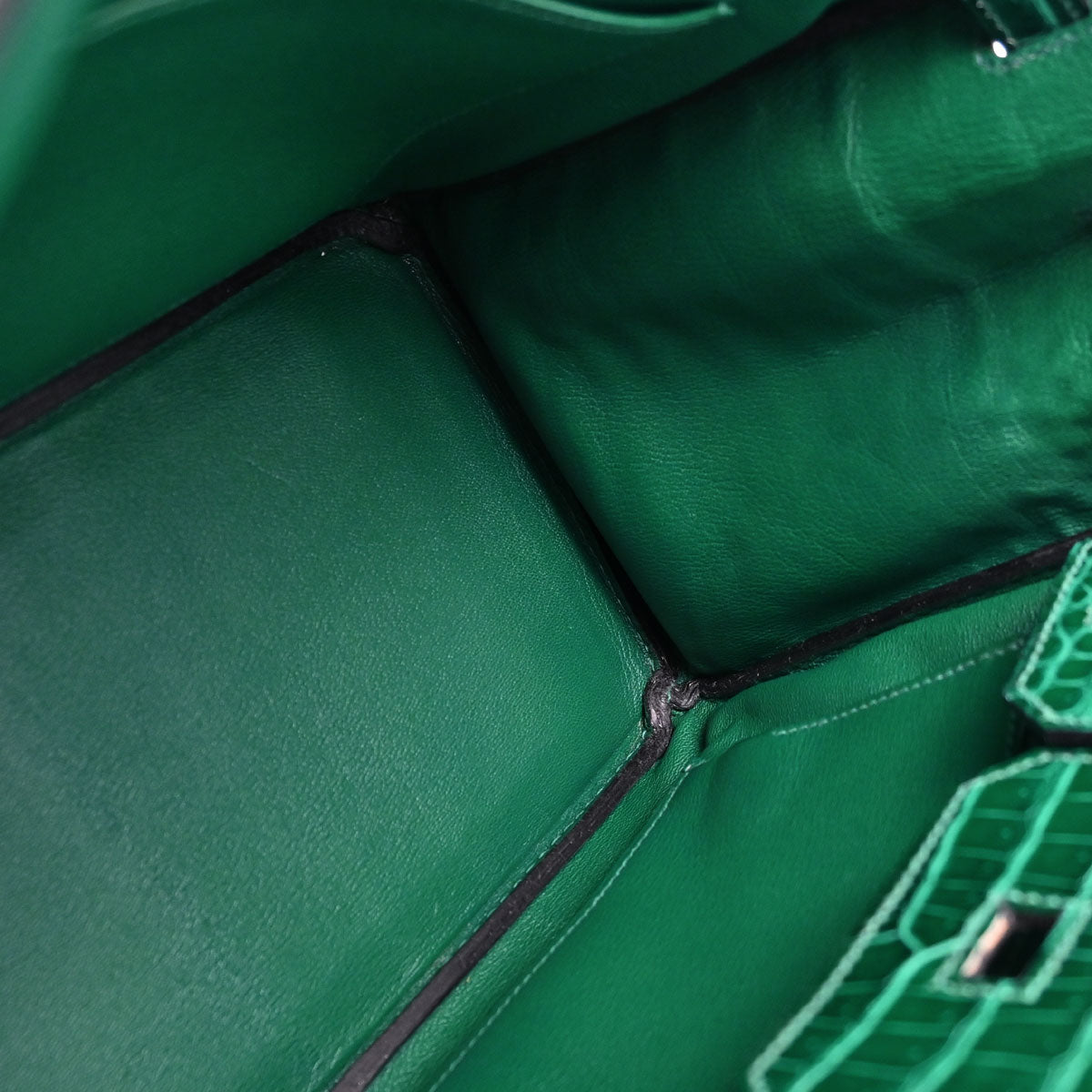 Hermes * Vert Emerald Porosus Birkin 30 Handbag