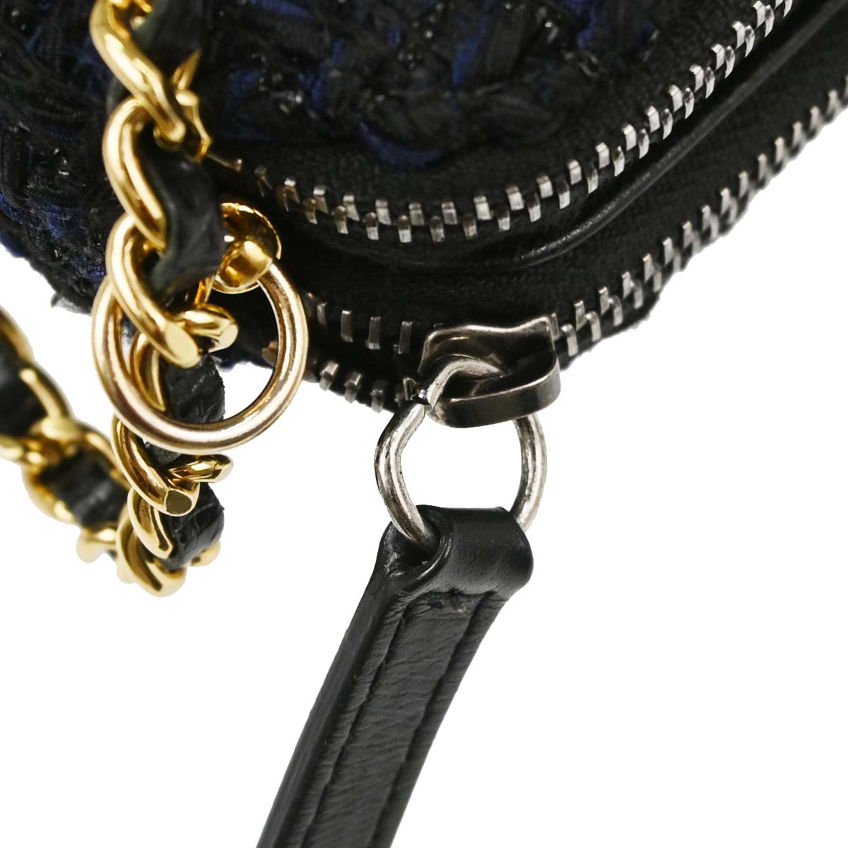 Chanel Navy Tweed Gabrielle WOC Wallet on Chain Shoulder Bag