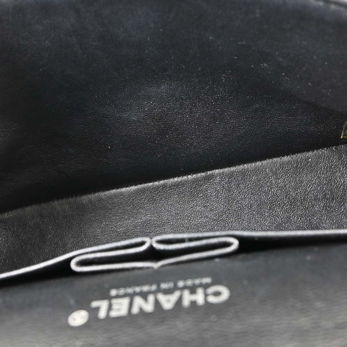 Chanel 2014-2015 Black Lambskin Medium Classic Double Flap Shoulder Bag