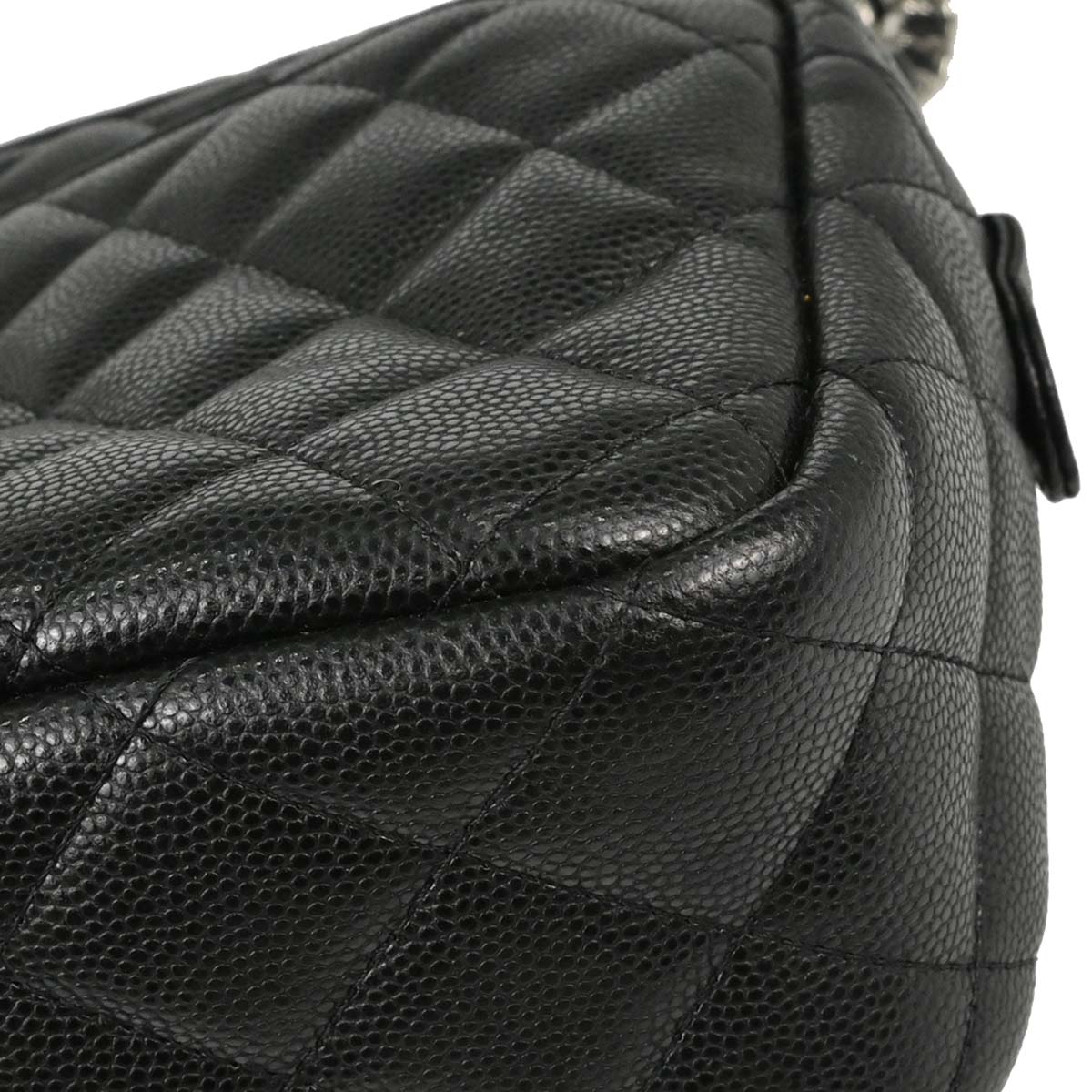 Chanel 2018-2019 Black Caviar Skin Camera Bag Small