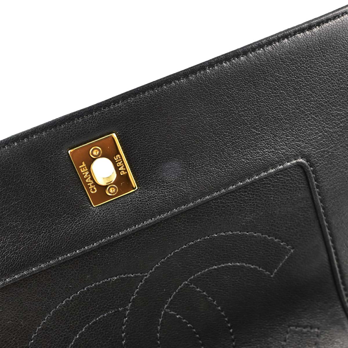 Chanel 2015-2016 Black Calfskin Shoulder Bag
