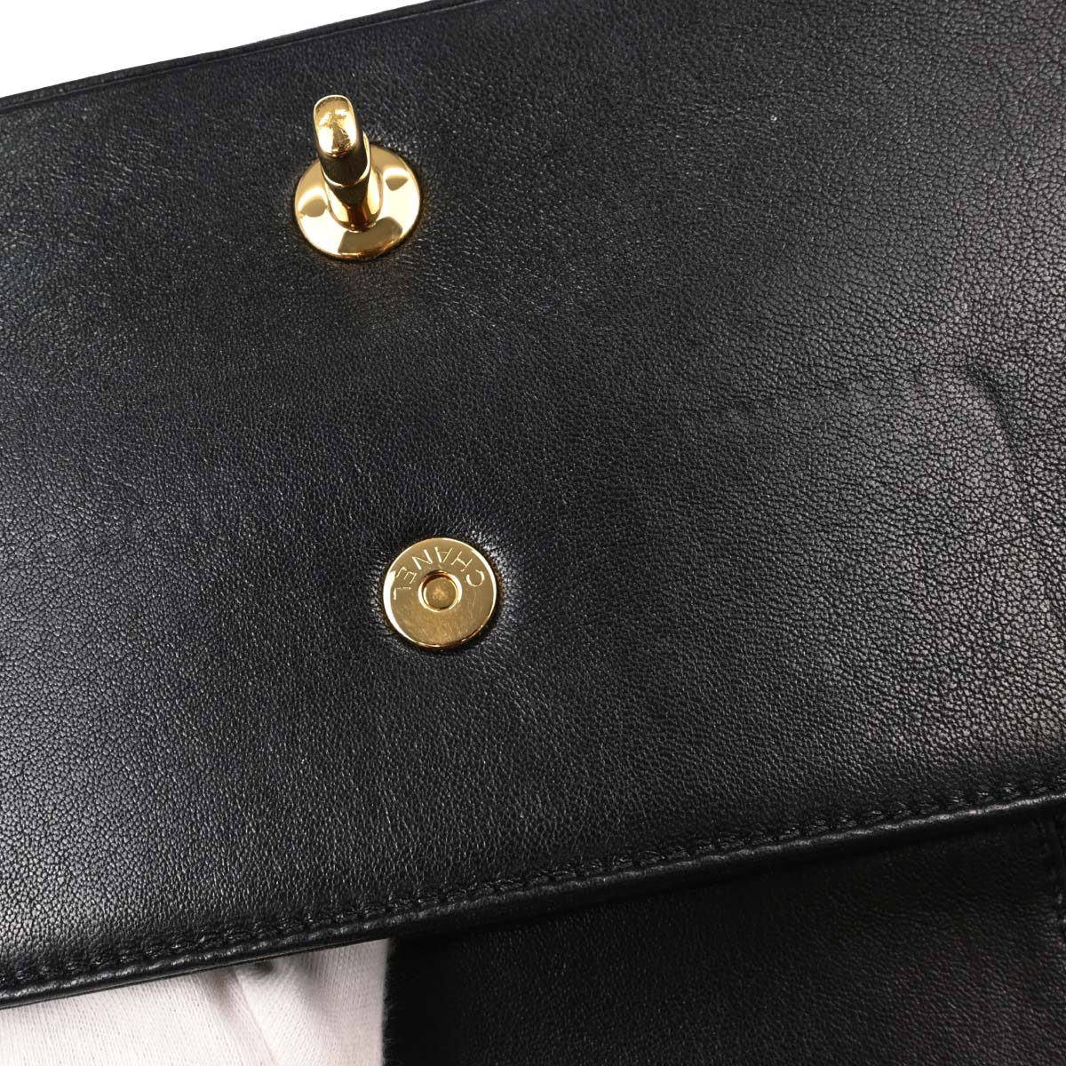 Chanel 2015-2016 Black Calfskin Shoulder Bag