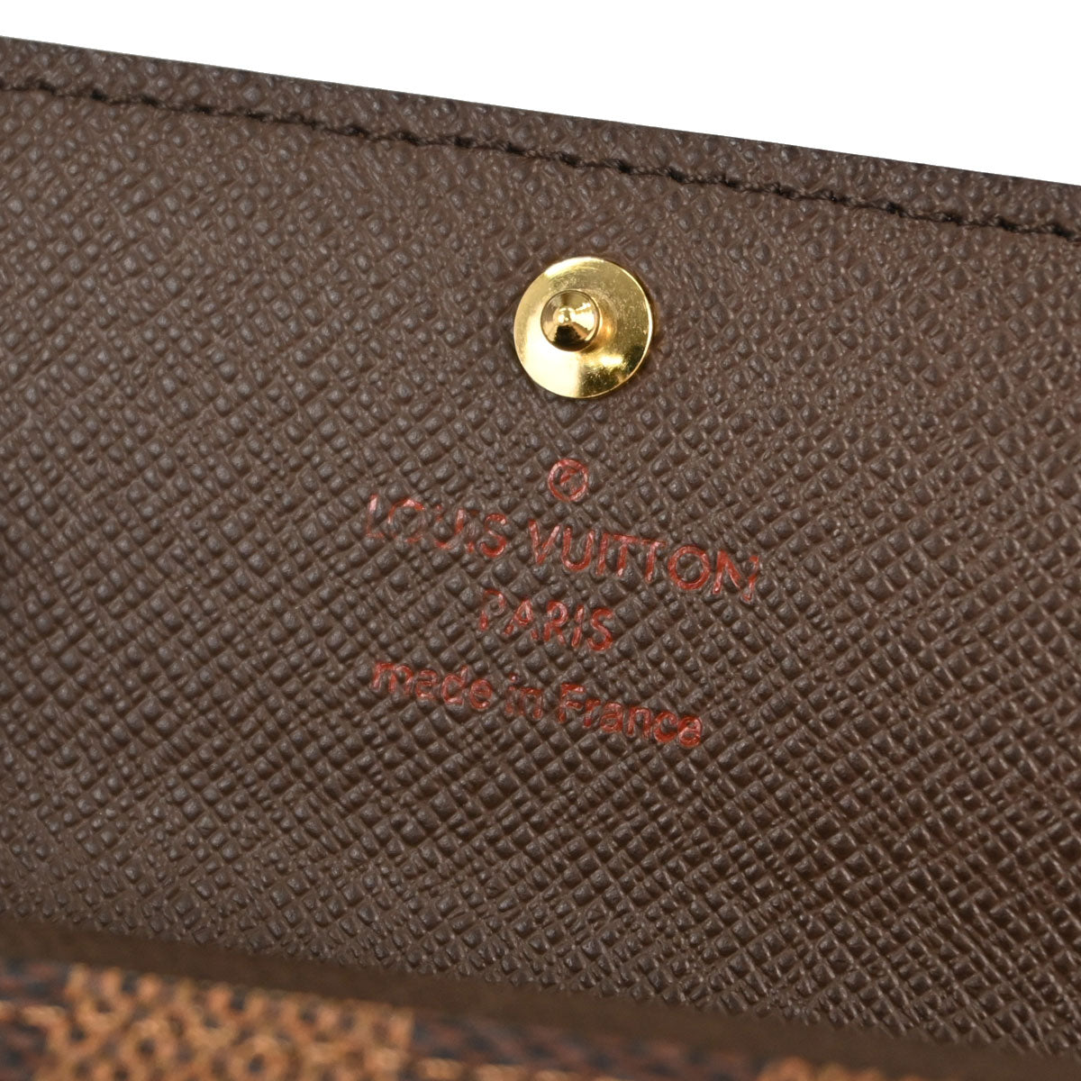 Louis Vuitton Damier Porte Monnaie Plat Coin Case Wallet N61930