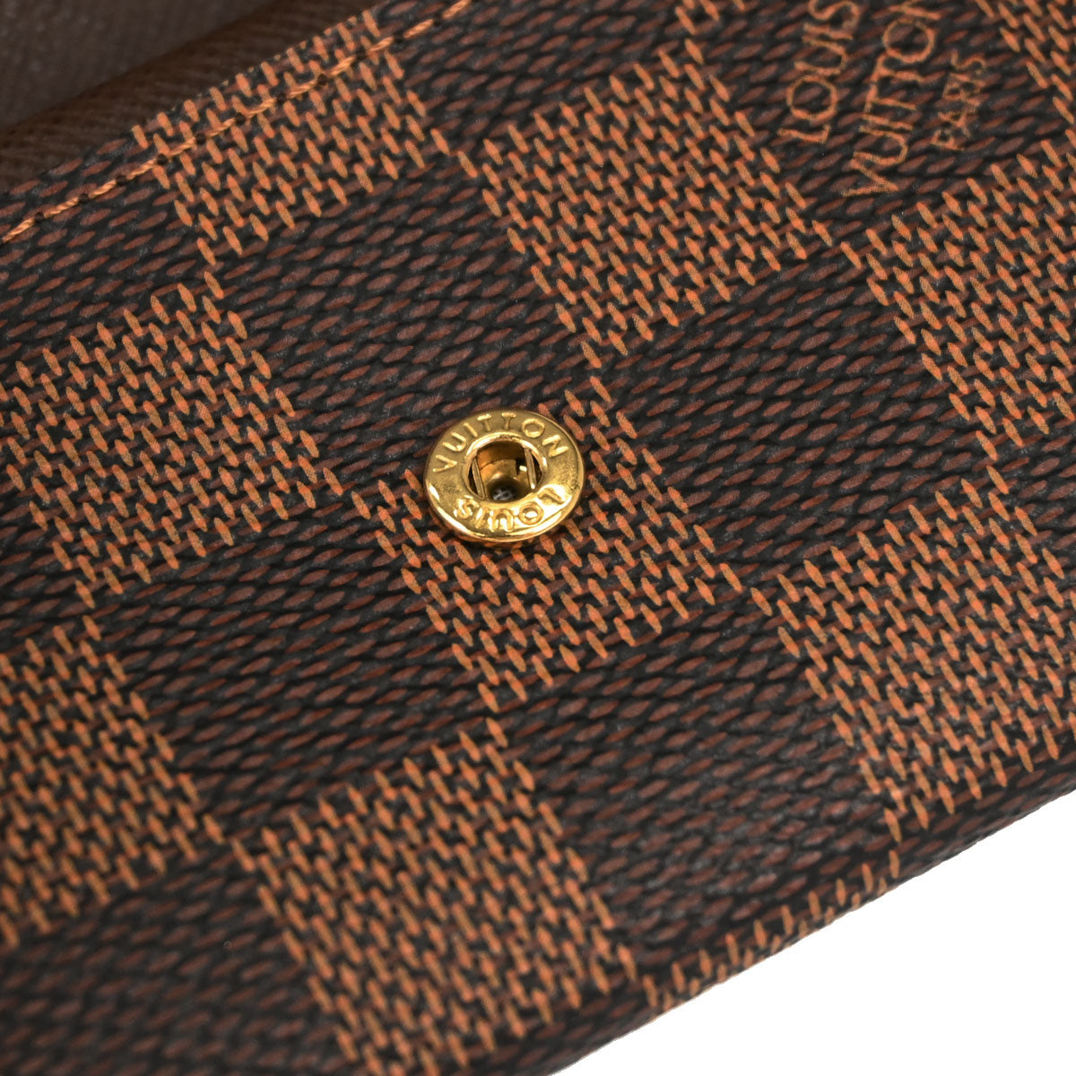Louis Vuitton Damier Porte Monnaie Plat Coin Case Wallet N61930