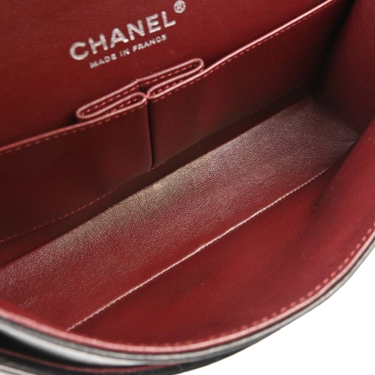 Chanel 2011 Black Lambskin Medium Classic Double Flap Shoulder Bag