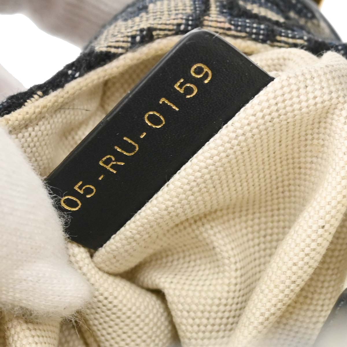 Christian Dior Navy Beige Trotter Oblique Saddle Handbag