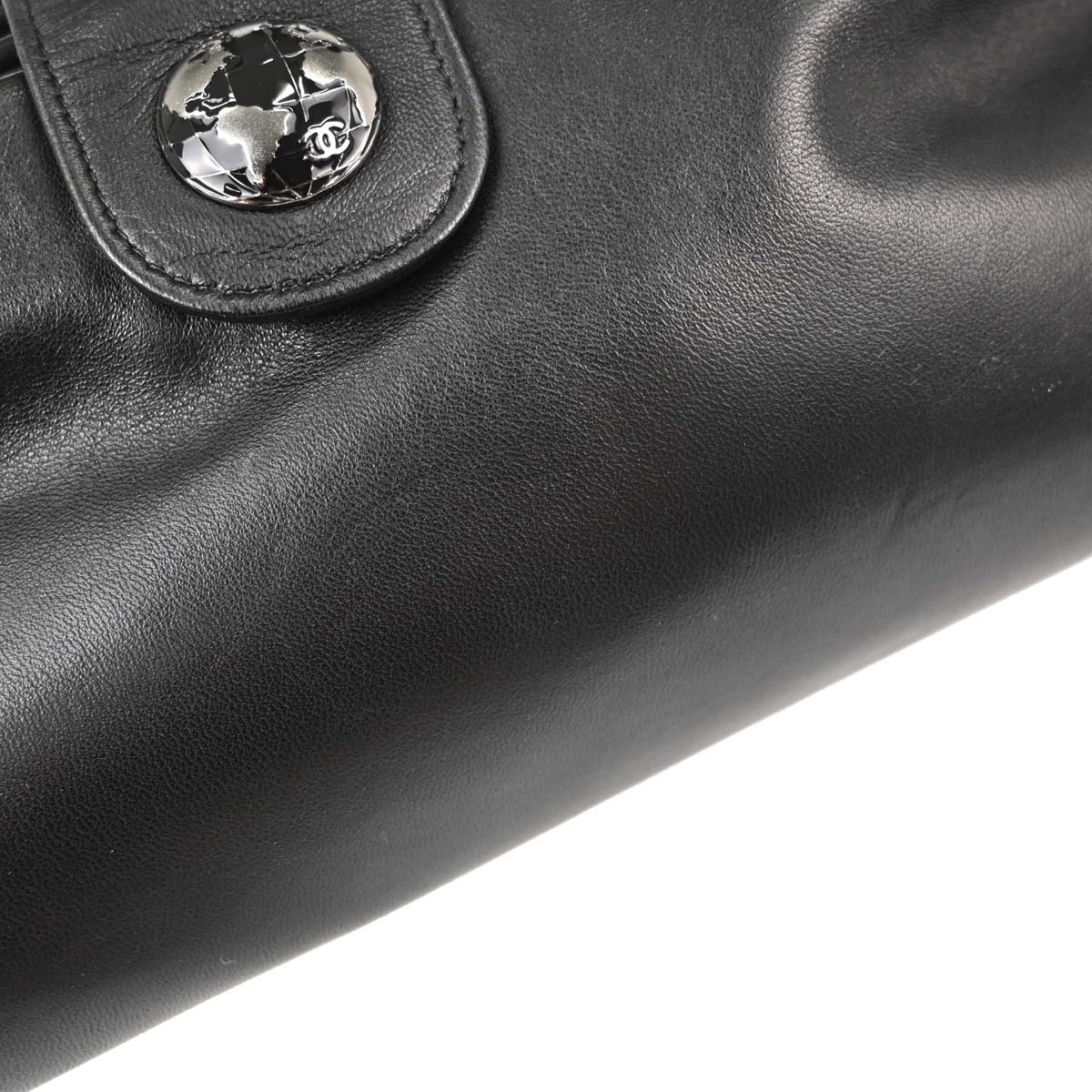 Chanel 2013-2014 Globe Trotter Lambskin Clutch Bag
