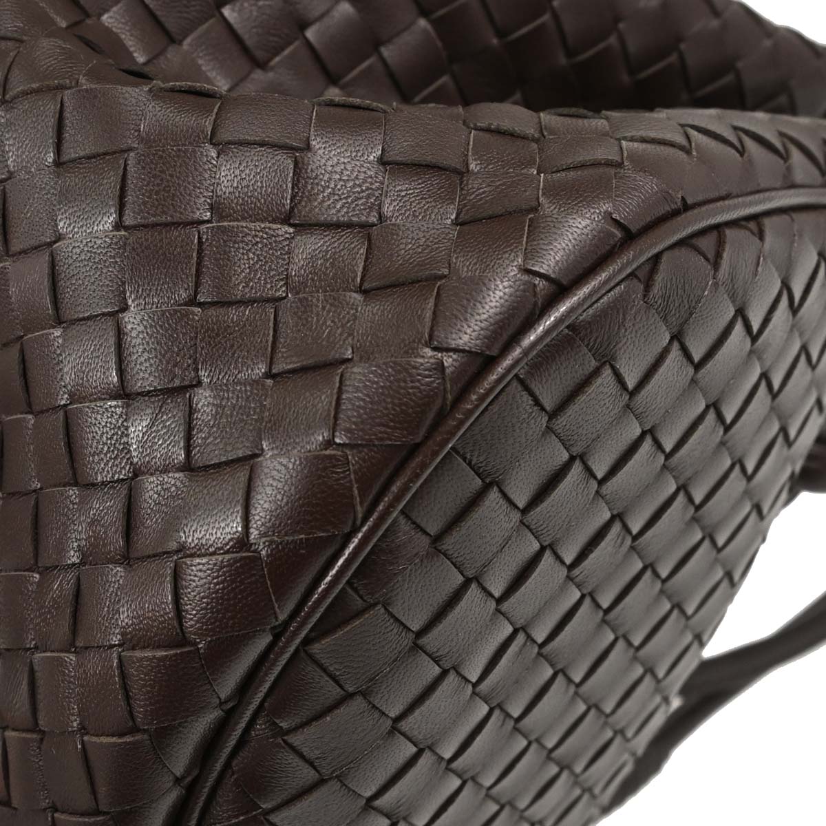 Bottega Veneta Brown Lambskin Intrecciato Tote Handbag