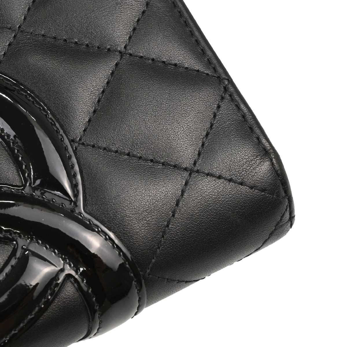 Chanel 2012 Black Calfskin Cambon Ligne Bifold Wallet