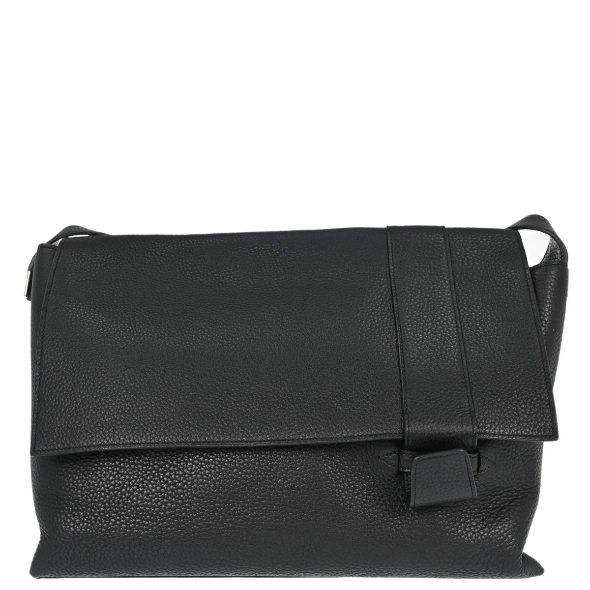 Hermes Black Taurillon Clemence Alfred 35 Messenger Shoulder Bag