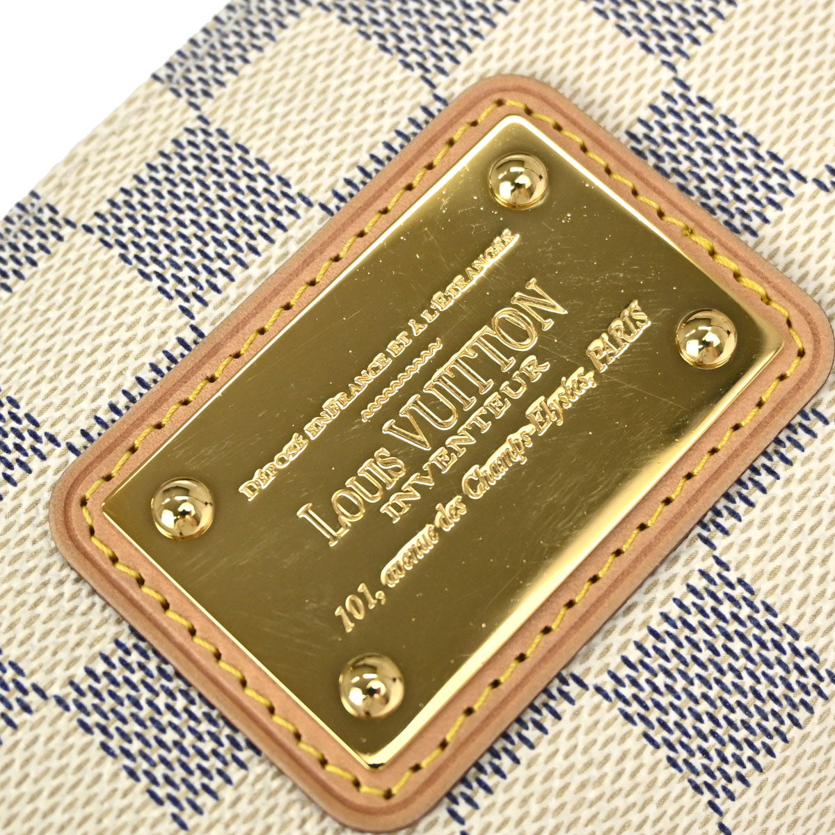 Louis Vuitton Damier Azur Eva 2way Shoulder Chain Handbag N55214