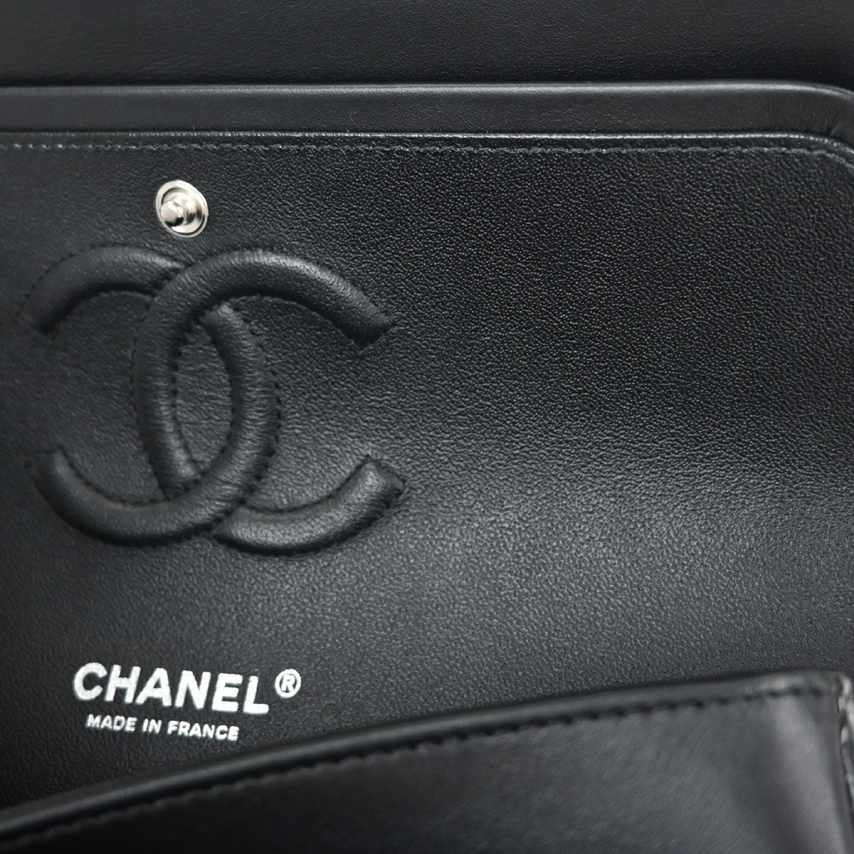 Chanel Black Pink Patent Leather Medium Classic Double Flap Shoulder Bag