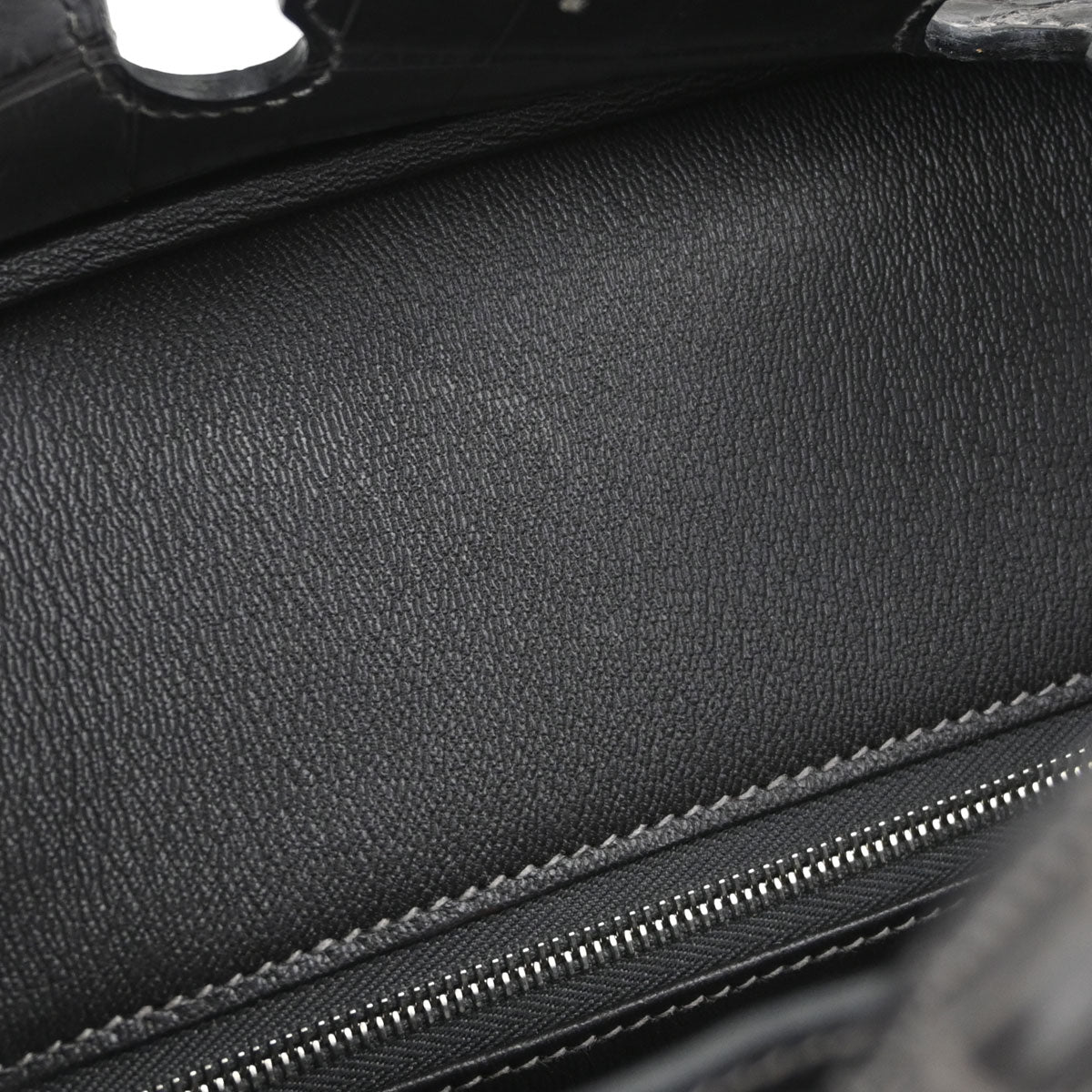 Hermes * Graphite Matt Alligator Birkin 25 Handbag