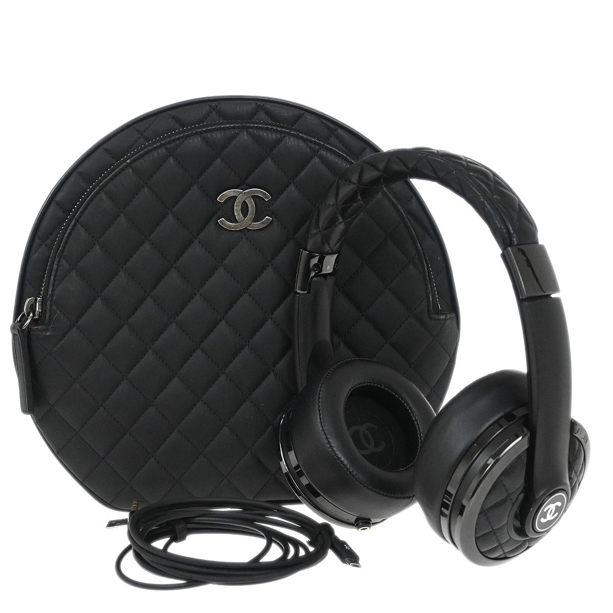 Chanel x Monster Wireless Headphones with Storage Bag Black