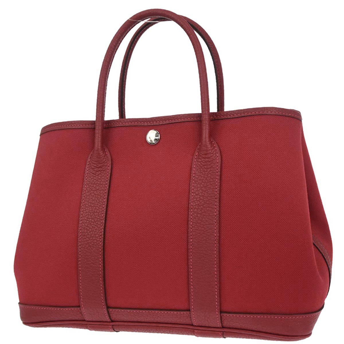 Hermes Rouge Grenade Officier Garden Party 30 TPM Tote Handbag