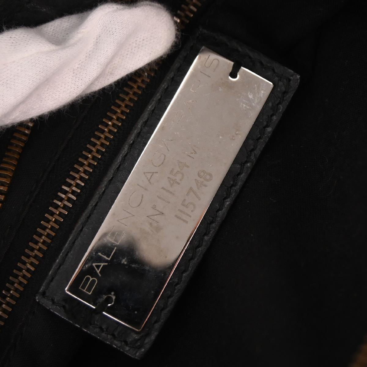 Balenciaga Black Lambskin Classic City 2way Shoulder Handbag