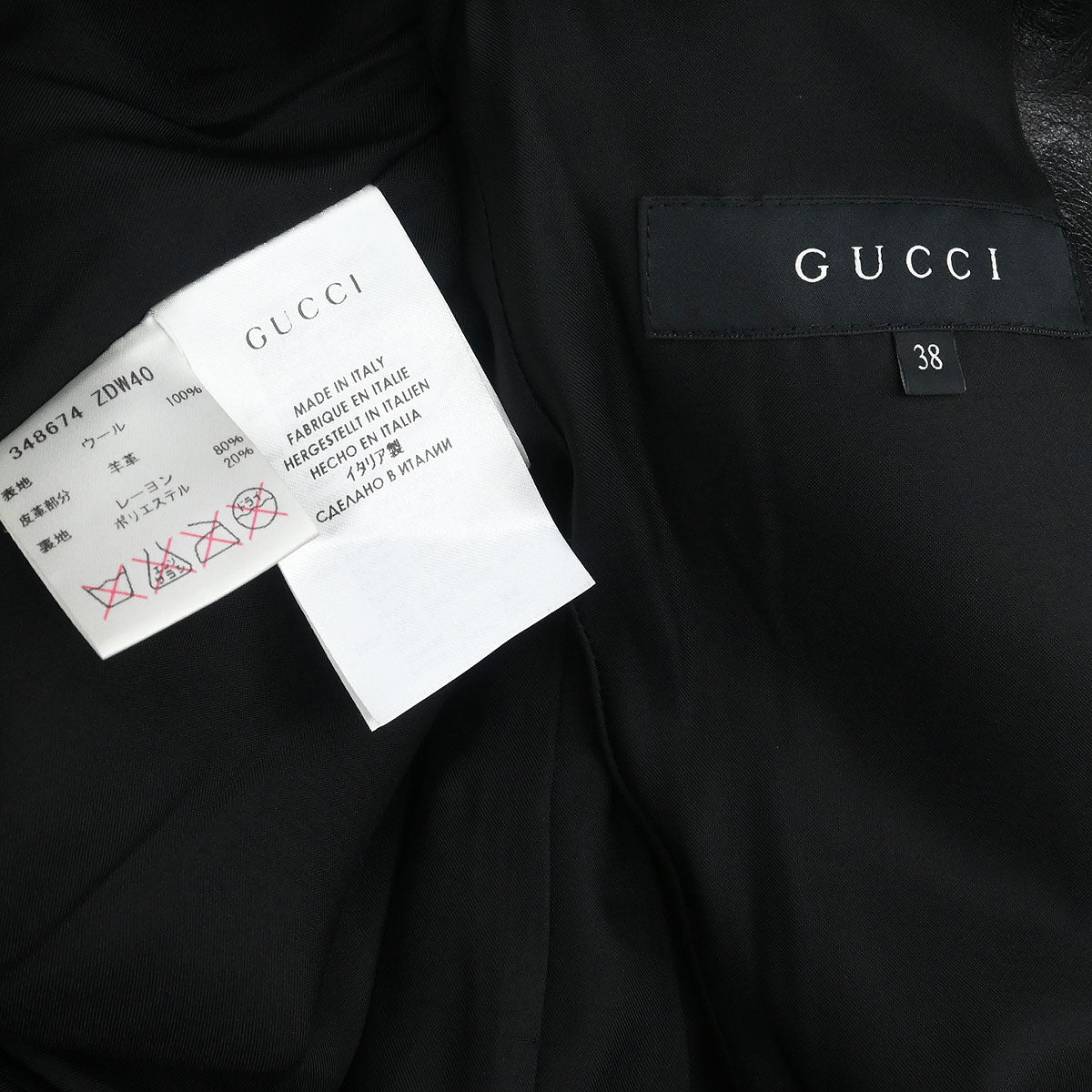 Gucci 2014 Single Breasted Coat Black #38