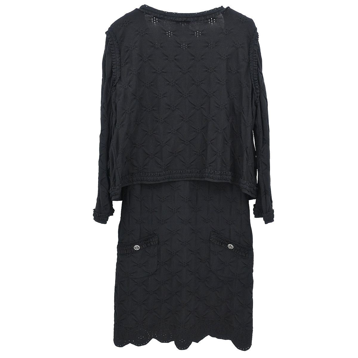Chanel 2010 Setup Cardigan Dress Black #42