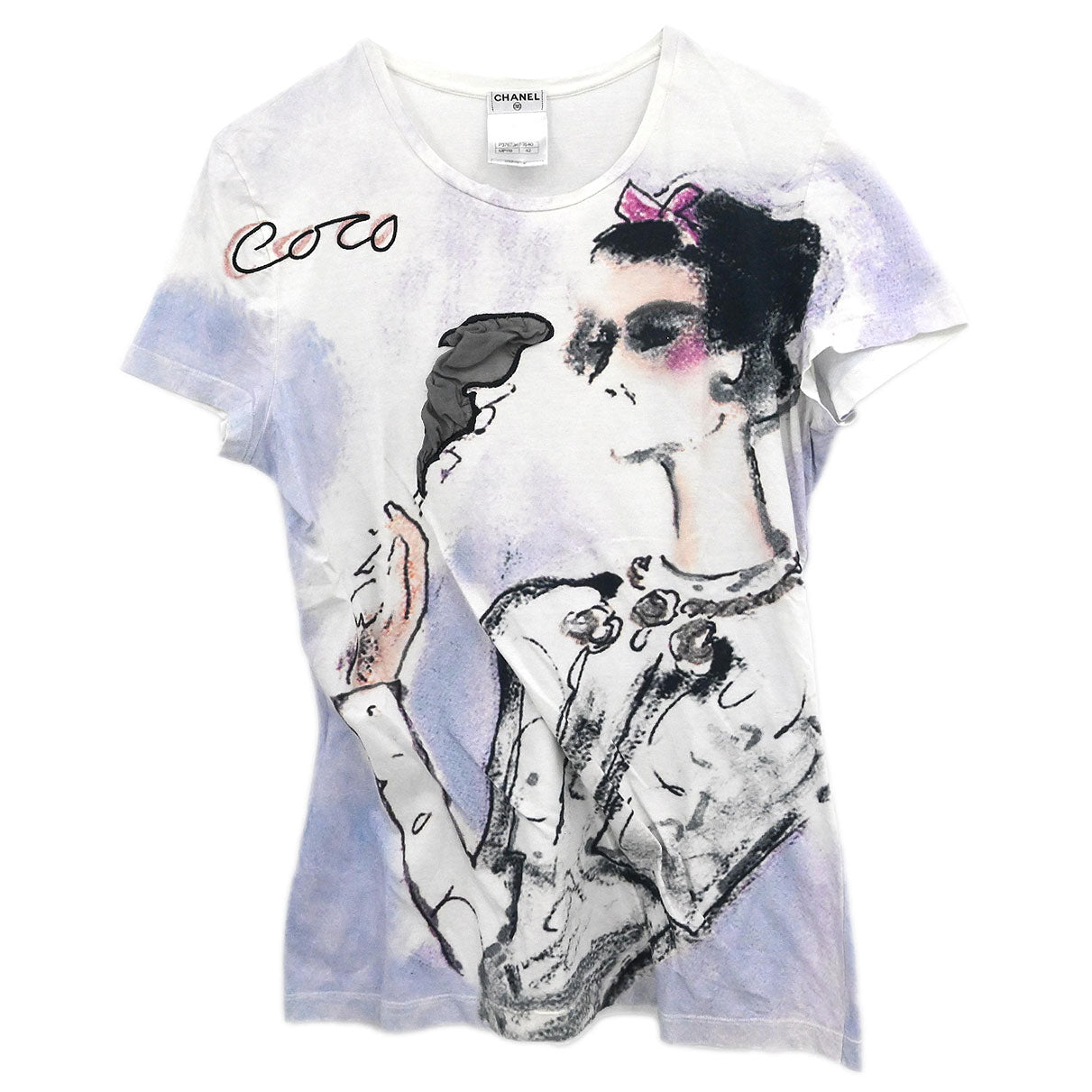 Chanel 2010 T-shirt Top Purple #42