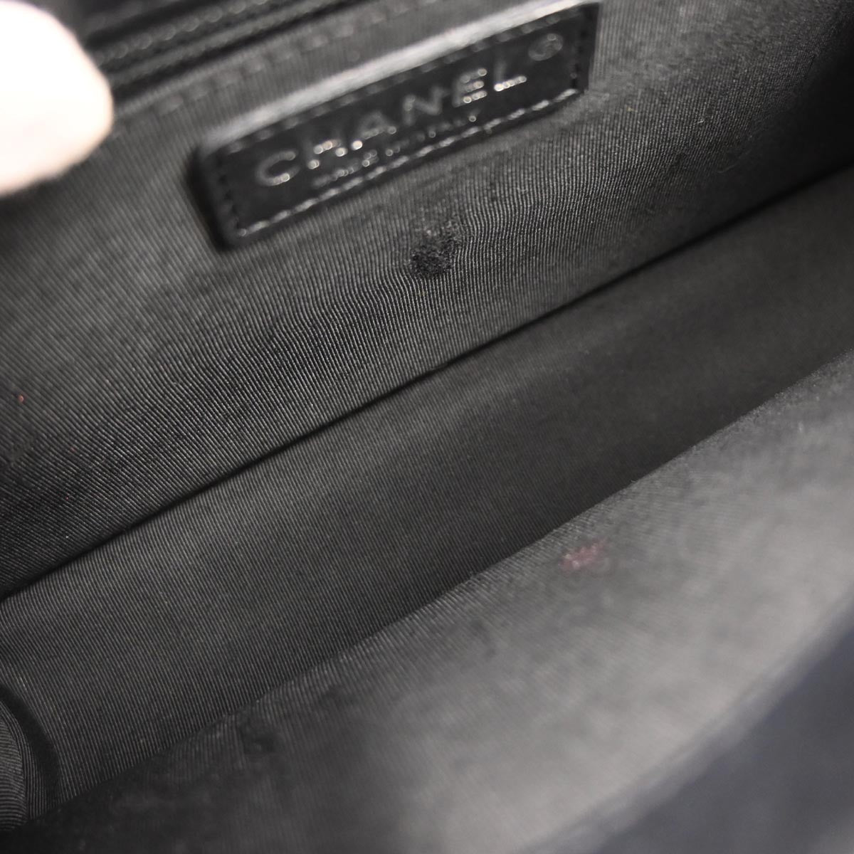 Chanel 2017-2018 Black Caviar Skin Box Flap Bag Shoulder Bag