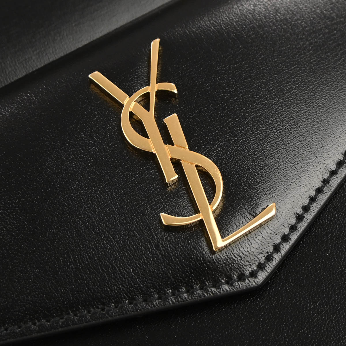 Saint Laurent Black Calfskin Uptown 2way Shoulder Handbag