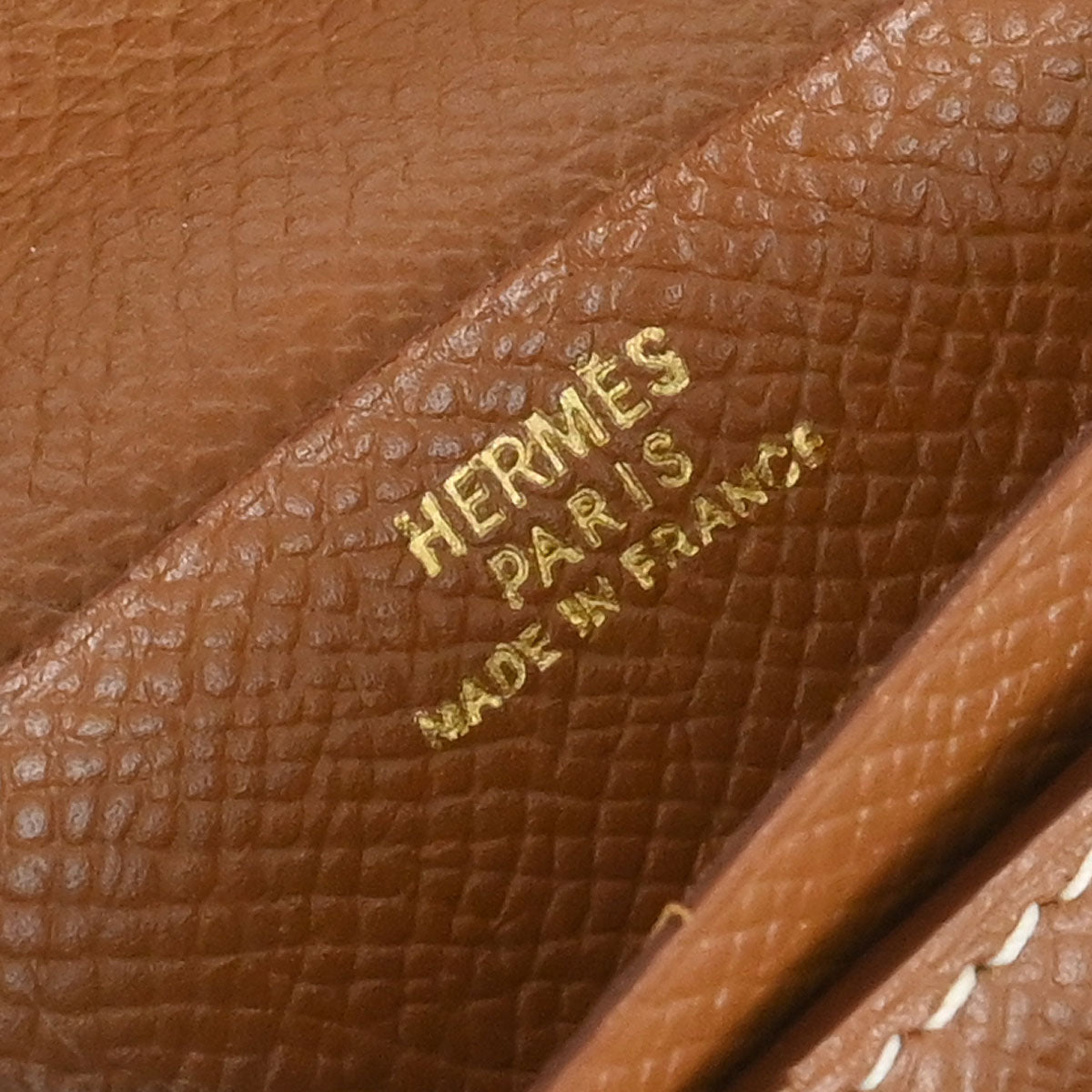 Hermes Gold Epsom Bearn Bifold Long Wallet