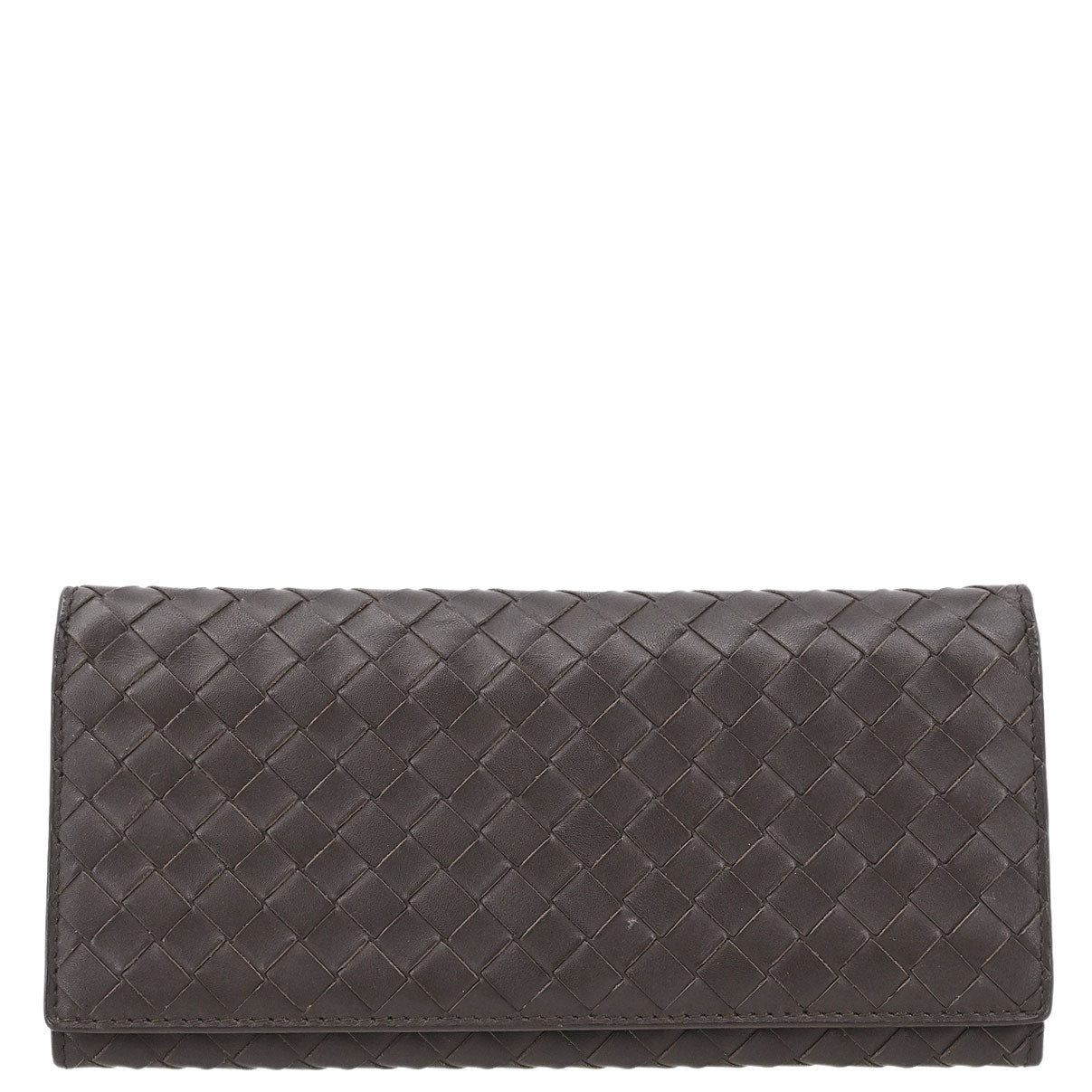 Bottega Veneta Brown Intrecciato Wallet