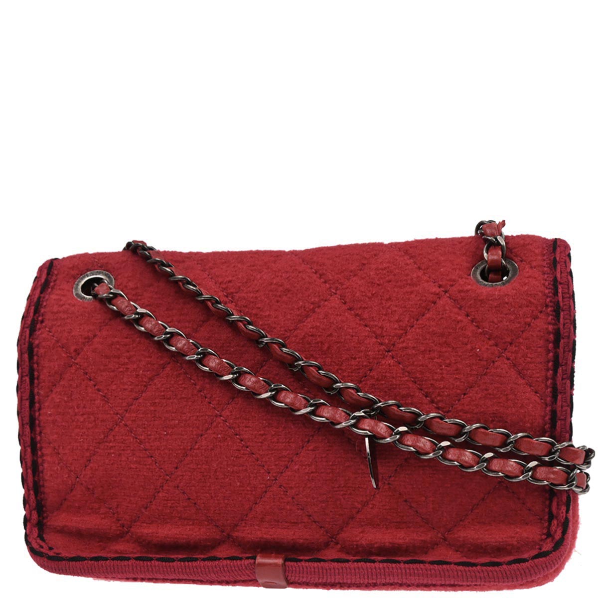 Chanel Red Wool Paris-Salzburg Shoulder Bag
