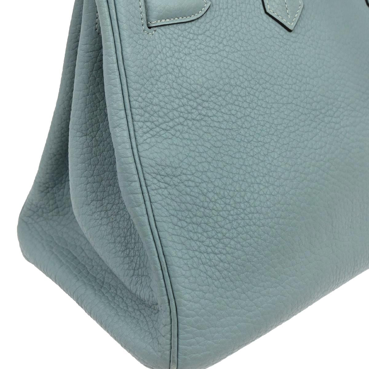Hermes Ciel Taurillon Clemence Birkin 35 Handbag