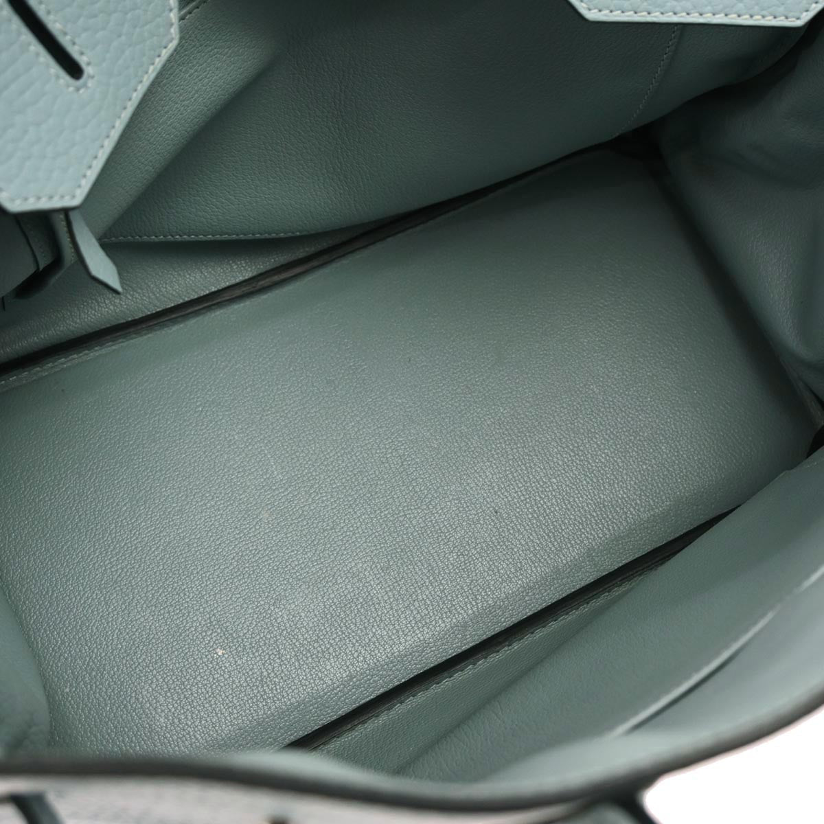 Hermes Ciel Taurillon Clemence Birkin 35 Handbag