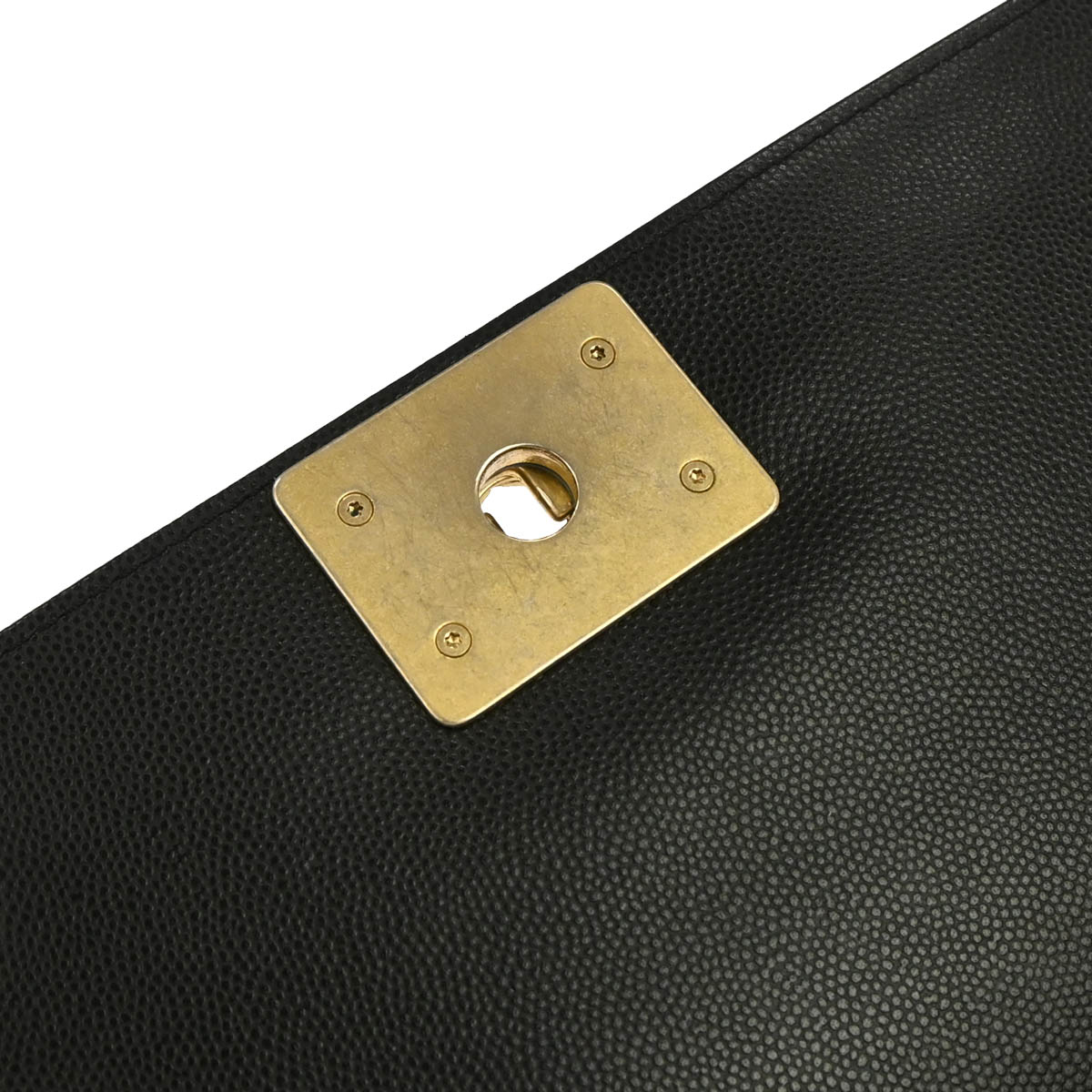 Boy Chanel 2019 Black Caviar Skin Medium Shoulder Bag