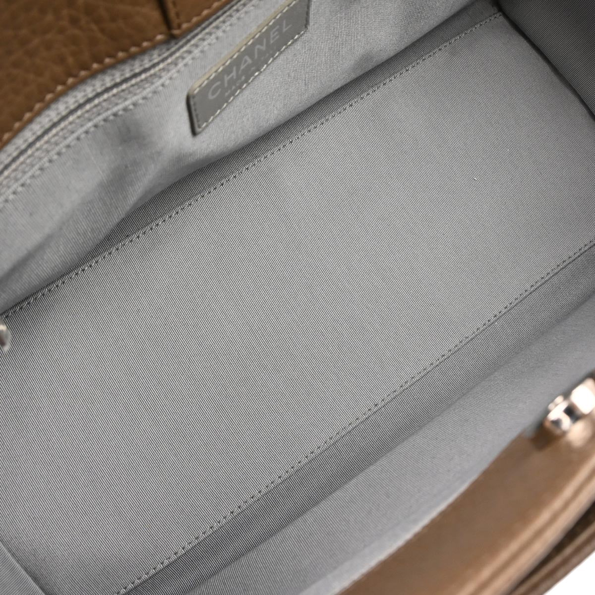 Chanel 2013-2014 Brown Deerskin Executive Cerf Tote Bag