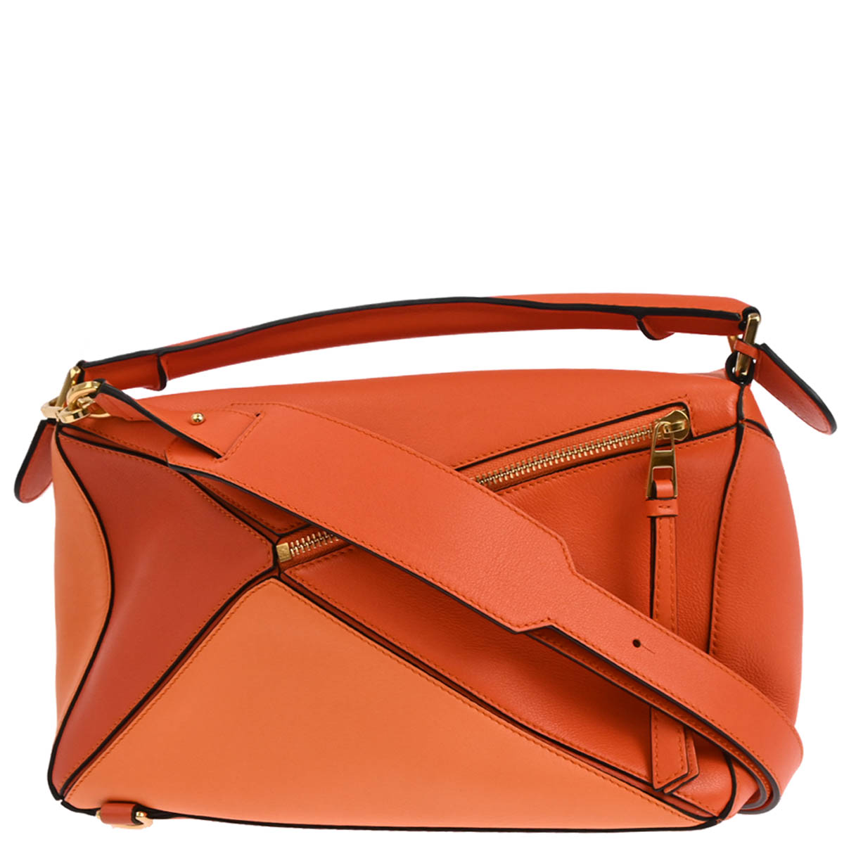 Loewe Orange Puzzle 2way Shoulder Handbag