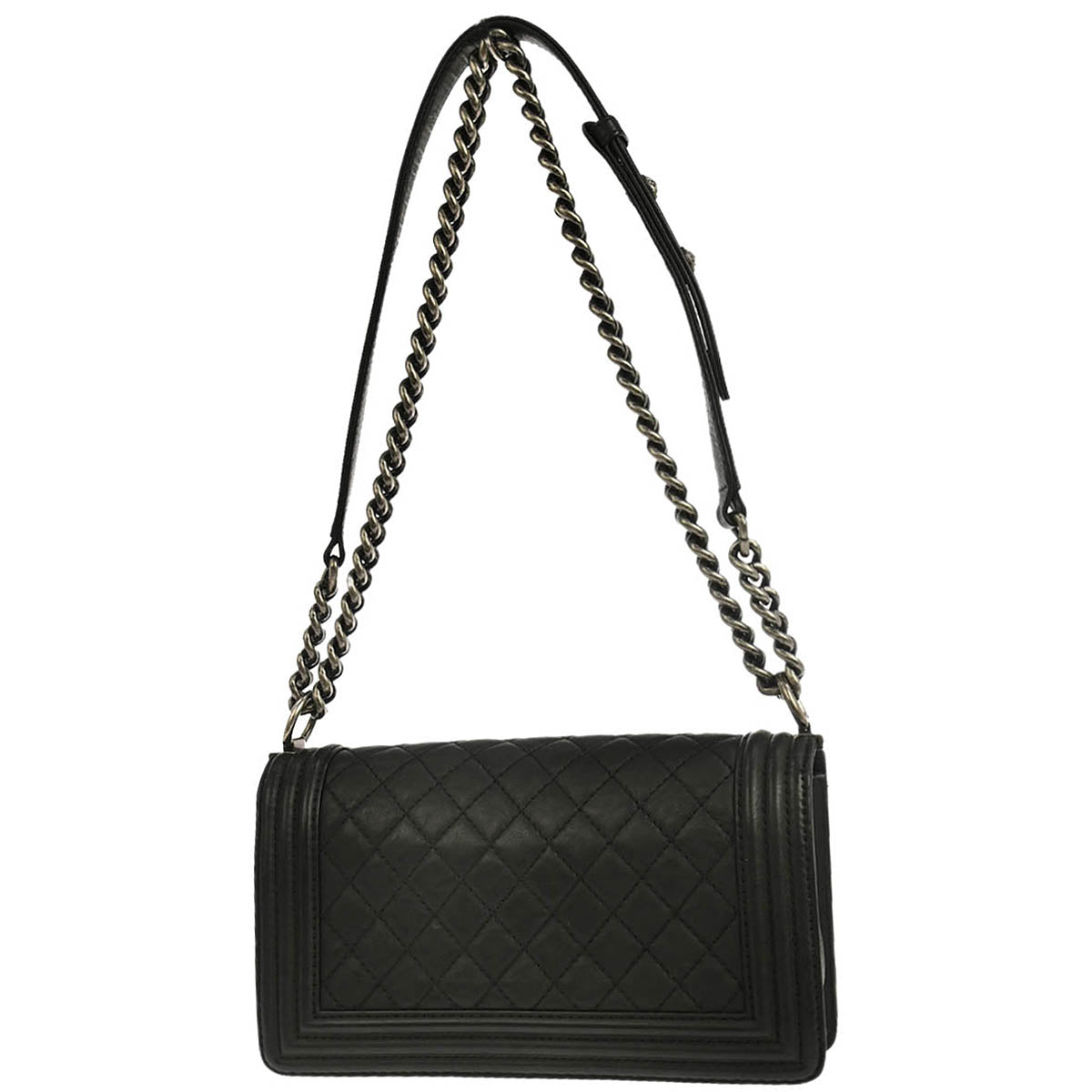 Boy Chanel 2014 Black Calfskin Medium Shoulder Bag