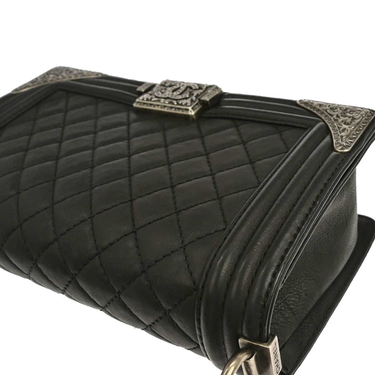 Boy Chanel 2014 Black Calfskin Medium Shoulder Bag