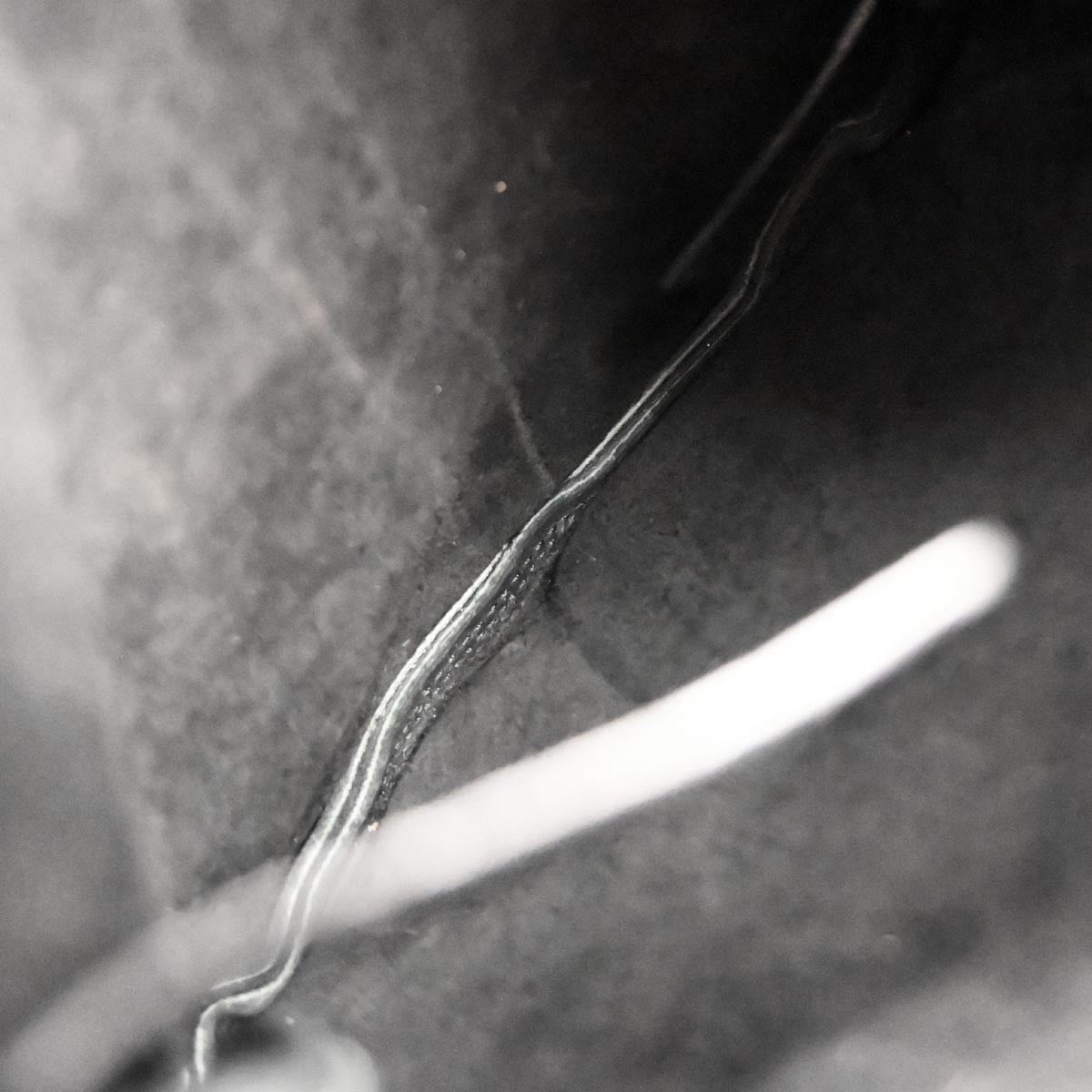 Saint Laurent Black Leather Anita Fringe Crossbody Bag