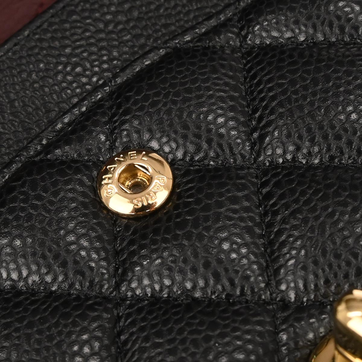 Chanel Black Caviar Skin Medium Classic Double Flap Shoulder Bag