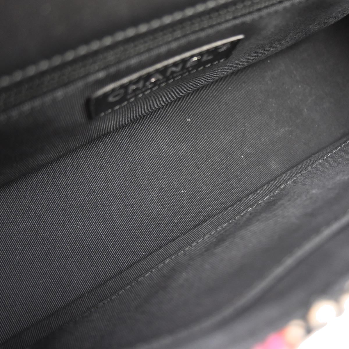 Chanel Black Tweed Lambskin Coco Corset Flap Bag Shoulder Bag