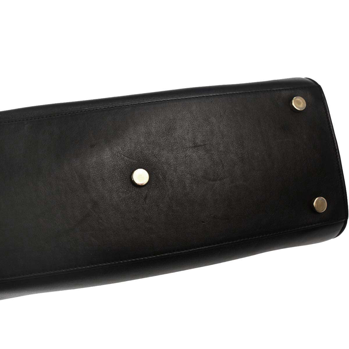 Saint Laurent Black Calfskin Sac de Jour 2way Shoulder Handbag