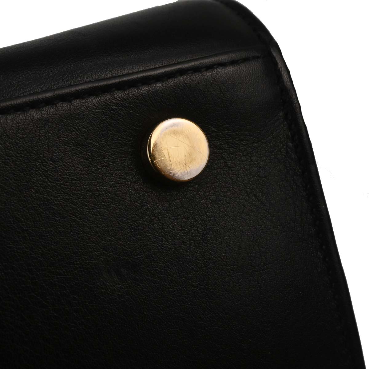 Saint Laurent Black Calfskin Sac de Jour 2way Shoulder Handbag