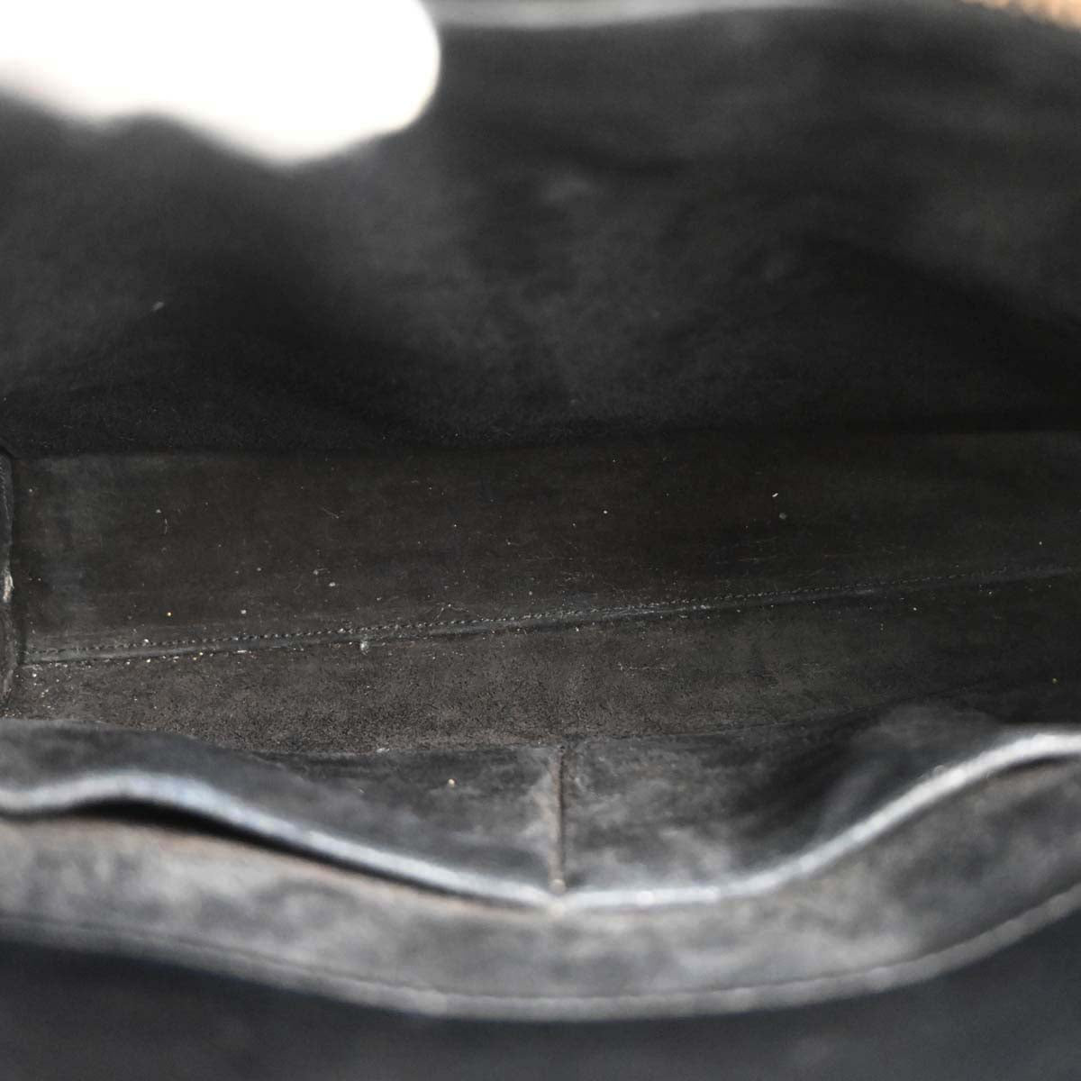 Saint Laurent Black Calfskin Sac de Jour 2way Shoulder Handbag