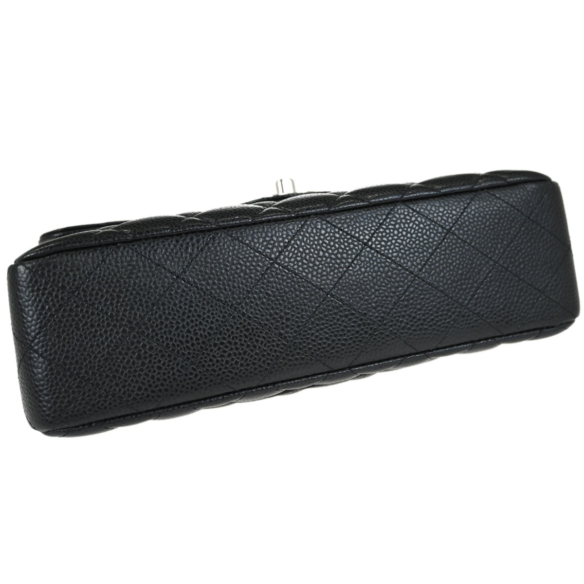 Chanel 2019 Black Caviar Skin Small Classic Double Flap Shoulder Bag