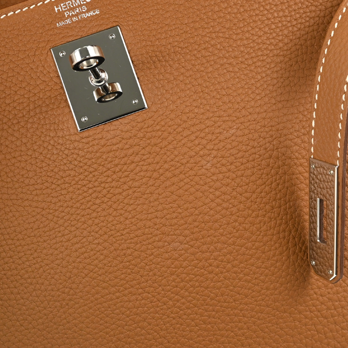 Hermes Gold Taurillon Clemence Kelly 32 Retourne 2way Shoulder Handbag