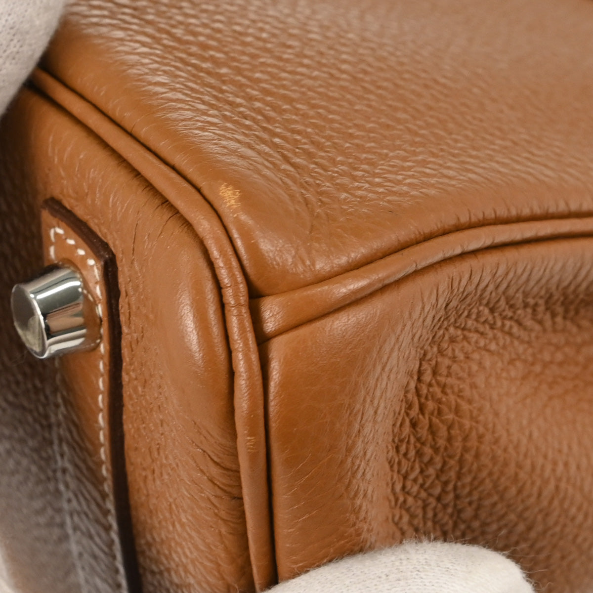 Hermes Gold Togo Birkin 25 Handbag