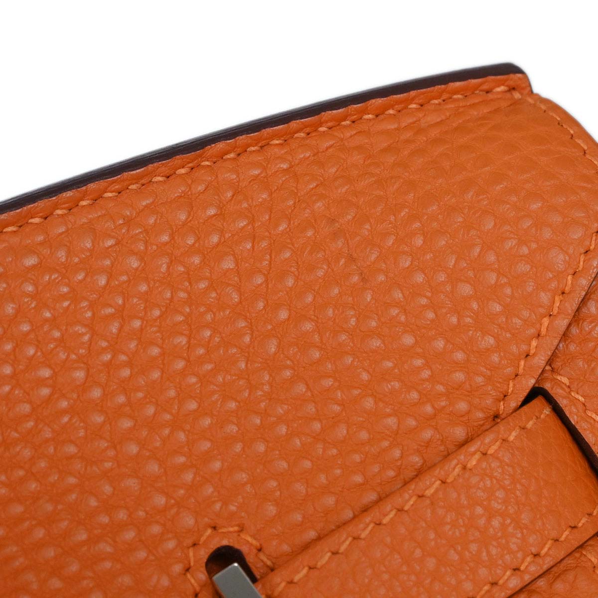 Hermes Orange Togo Birkin 35 Handbag
