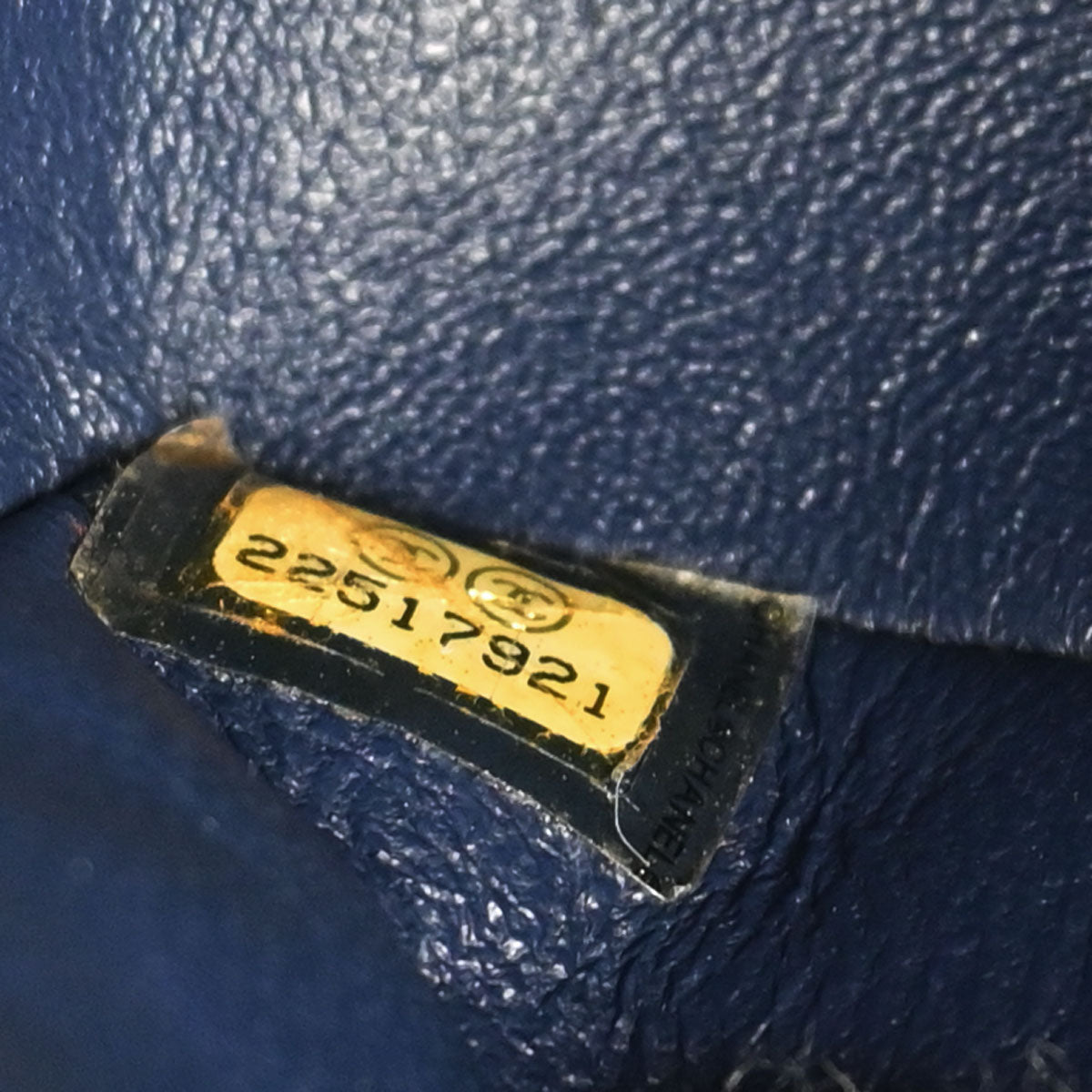 Chanel Navy Lambskin Medium Classic Double Flap Shoulder Bag