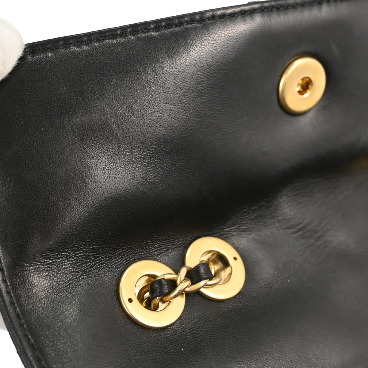 Chanel 2014-2015 Black Lambskin Mademoiselle Shoulder Bag