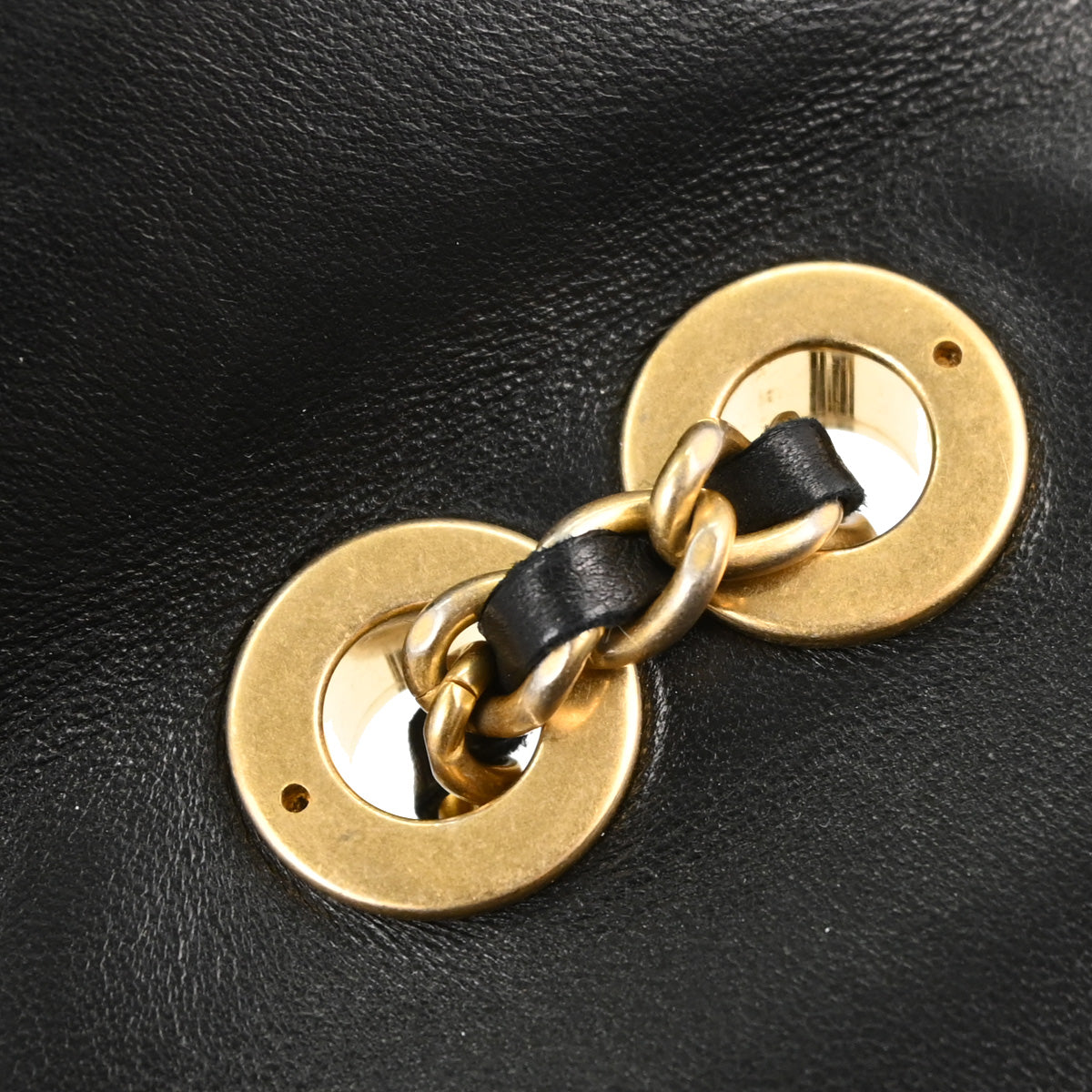 Chanel 2014-2015 Black Lambskin Mademoiselle Shoulder Bag